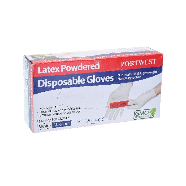 Latex Gloves Powdered (Pk100)